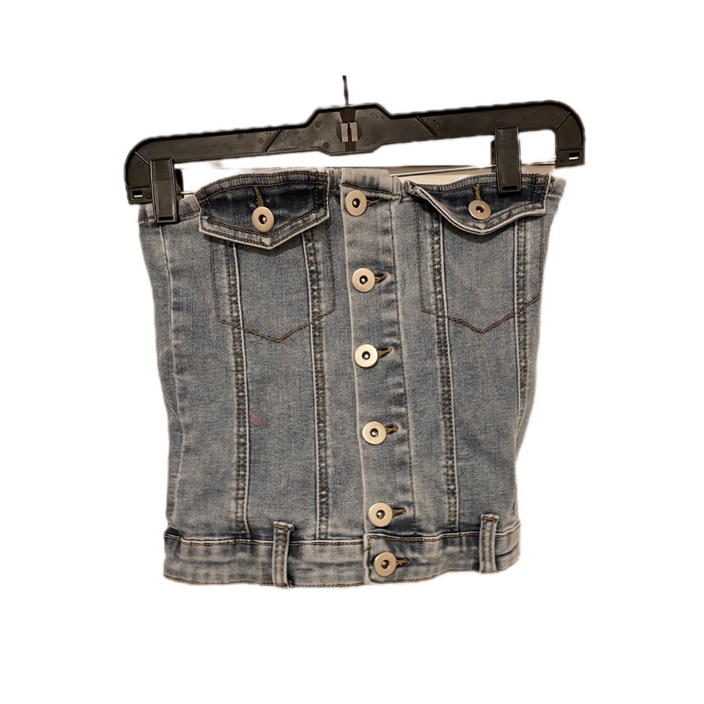 Fashion Nova Zoe Denim Top NWT